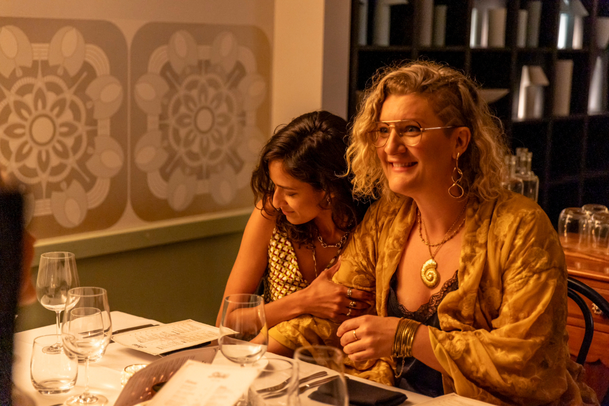 Megan Emma Harvie and Rumi Virginia Gay in COLIN FROM ACCOUNTS Season 2 Photo BINGE Lisa Tomasetti