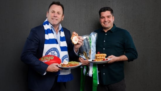 Kayo Sports David King and Leigh Montagna GF Breakfast credit Kayo Sports and Daniel Pockett 2